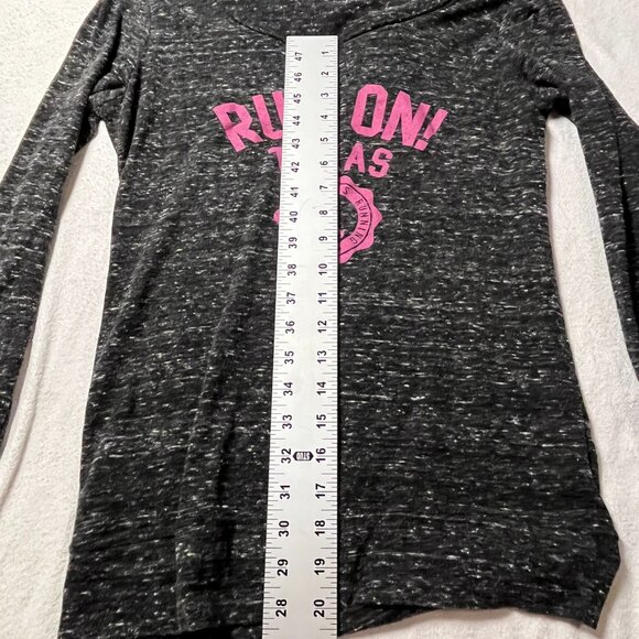 Run On Texas Women’s Hoodie Shirt – Size Medium –Polyester Blend - Good Cond - Picture 8 of 9